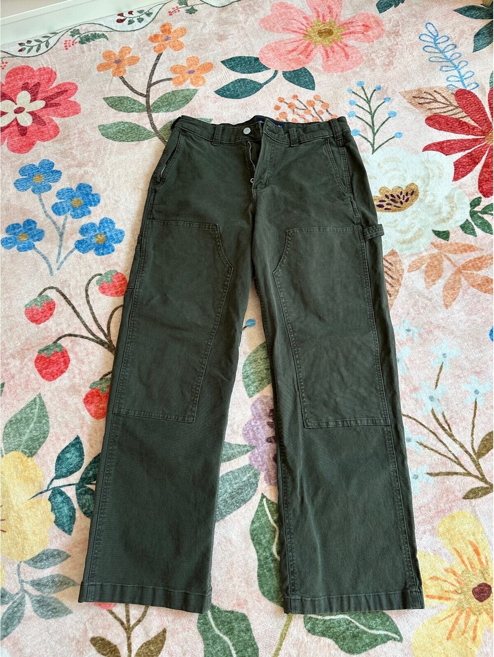 Abercrombie and Fitch Ultra Baggy Double Knee Green 31x32
